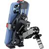 BRCOVAN Lega Alluminio Supporto Telefono per Stelo Forcella Motociclo con Smorzatore Vibrazioni, Metallo Porta Telefono per Moto per 4.7''-7.2'' Smartphone