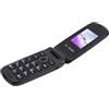 KKPLZZ Telefono a Conchiglia 2G per Anziani Doppia Scheda Doppia Tastiera Standby Cellulare Supporto Batteria 1200mAh Torcia Musicale BT (Nero)