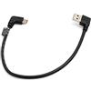 SYSTEM-S USB C Cavo 30 cm USB 3.1 Type C Maschio ad Angolo 90 Gradi a Destra USB 3.0 a 90 Gradi connettore ad Angolo retto