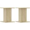 vidaXL Supporti Altoparlanti 2 pz Rovere 30x30x40 cm in Multistrato, stand per altoparlanti, supporto per altoparlanti da tavolo, supporto per altoparlanti surround