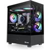 Thermaltake CA-1Z4-00M1WN-00 View 170 TG ARGB Case nero; 3 ventole ARGB da 120 mm incluse; supporta radiatori fino a 280 mm; pannello frontale e laterale in vetro temperato doppio