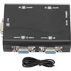 ciciglow Splitter VGA a 4 Porte, Splitter VGA 1 in 4 Out 250MHz 1920x1440 Splitter Video HD Alimentato Tramite USB per Proiettore TV Portatile