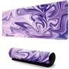 Hixingo Fluido Colorato Tappetino Mouse XXL/XL/L, Gaming con Base Antiscivolo e Bordi Cuciti, per Ufficio e Casa (700x300x3mm, Viola 4)