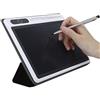 Ejoyous Tavoletta da Scrittura LCD 9 Pollici con Custodia Nera | Custodia in Pelle, Appunti e Disegni, Uso Domestico, Blocco Note Elettronico, Tavolo da Disegno, per Casa