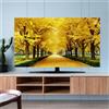 Hixingo Copertura TV Antipolvere, Paesaggio Copri Televisore Copertura Televisore Cover TV Copri TV Protezione TV Universale Elastica Custodia Protettiva TV (55inch,Autunno)