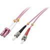 LINDY Cavo Fibra Ottica OM4 LC/ST - 50/125, 3m