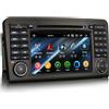 erisin 8-Core [4+64GB] Android 16 Autoradio Navigatore per Mercedes BENZ Classe ML/GL W164 X164 Carplay GPS Sat Nav DSP Bluetooth 5.0 WiFi Dab+ TPMS Lettore DVD Schermo tattile