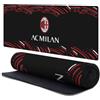 Head Case Designs Licenza Ufficiale AC Milan Curvo Logo Cresta 37.4 x 15.75 x 0.16 Inches (900 x 400 mm) - XL Tappetino per Mouse E Scrivania da Ufficio per Giochi Tastiera PC