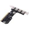 Hztuang Scheda di Espansione da PCI Un USB 2.0 Scheda di Espansione per Chip da PCI Un 5 USB 2.0 HUB da 480