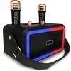 MAKA change your life quality MAKA Cassa Karaoke Portatile, Autonomia 4000 mAh, Karaoke Bluetooth con 2 Microfoni, Karaoke Microfono Ricaricabile, Cassa Bluetooth 40 Watt, Amplificatore Audio, Equalizzatore | USB | Micro-SD | AUX