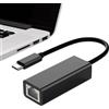 Generic Adattatore di rete USB tipo C - Gigabit Ethernet, connessione Internet cablata ad alta velocità, dongle compatibile 3/4, convertitore LAN portatile | Porta RJ45 esterna, hardware desktop per PC