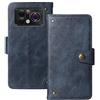 Anybird Azzurro Retro Pelle Case TPU Silicone per Doogee V20 PRO 6.43 Custodia Caso Premium Leather Cover Flip Guscio Protettiva Copertina Portafoglio Magnetico Anti Urto e Anti Graffi