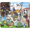 Top Banana Gifts Tappetino per Mouse Grande Studio Ghibli Personaggi - Durevole in Gomma Antiscivolo, Retrò di Qualità, 25 x 21 cm