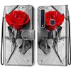 Mo-Somnus Cover per Samsung Galaxy A9 2018 / A9s, Custodia in PU Pelle Magnetica Libro Flip Caso Antiurto Portafoglio [Supporto Stand] con Porta Carte e Cinturino da Polso Wallet Case (Rosa)