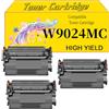 RTEUYH Cartuccia toner compatibile per HP W9024MC - Funziona con MFP E42540f E40040dn ad alta capacità black 3-Pack