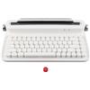 Socobeta Tastiera Bluetooth retrò, tastiera per macchina da scrivere wireless da 33 piedi 86 tasti con supporto per smartphone integrato