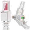 HB-DIGITAL - 30 spine di rete RJ45 CAT6 con contatti dorati LAN, connettore a crimpare, connettore Gigabit per cavo patch, compatibile CAT7 CAT6A CAT5, senza attrezzi, connettore DSL UTP