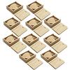 A Plus+ 10 Pezzi 16 GB 3.0 acero legno USB Flash Drive Chiavetta USB 3.0 a Forma di Cuore con scatola di legno