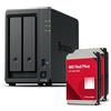 Synology DS725+ 16TB Bundle Western Digital (WD Red Plus 2X 8TB) 2 Bay Plus serie con Ryzen R1600, 4GB RAM (32GB max), 1x 2.5GbE, 1x 1GbE, 2x slot M.2 NVMe