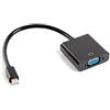 lanberg ad 0006 BK Mini Display Port 1.2 (Mini DP) Maschio a VGA (Poli) Femmina Adattatore con Cavo Nero