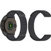 GIOPUEY Nylon Cinturini Compatibile con Garmin Forerunner 935, Traspirante Sport Loop Cinturino in Morbido Nylon Intrecciato, Donne Uomo - Grey