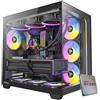 EMCA4 Computer Gaming PC Assemblato Ryzen 7 9800X3D - RX 9070 XT 16GB - SSD M.2 1TB nvme Gen4 - Ram 32GB DDR5 6000mhz EXPO - ARGB - Windows 11 - WIFI + BLUETOOTH - DIssipatore a liquido 360mm NERO