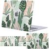 FFBOFFC Custodia Compatibile per MacBook Pro 16 Pollici 2020 2019 Rilascio Modello A2141 con Touch Bar Touch ID, Plastica Protettiva Caso Rigida Copertura & Tastiera Cover, 1687 Foglia verde tropicale