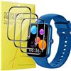 Blueshaweu Pellicola protettiva compatibile con PTHTECHUS smartwatch bambini 1,83 pollici S80 K, HD trasparente, pellicola protettiva flessibile in TPU [3 pezzi] per smartwatch PTHTECHUS S80K (nero)