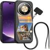 FortiCase Custodia Personalizzata per Honor Magic8 Lite con Cordino,Nero Silicone Case,con la Tua Foto,Immagine o Scritta,per Magic8 Lite Cover