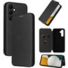 CSHNB Custodia a libro per telefono compatibile con Samsung Galaxy A34 5G Coque, lusso in fibra di carbonio PU + TPU ibrido protezione completa antiurto Flip Case Cover compatibile con Samsung Galaxy A34 5G