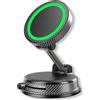 JUZELY Supporto Telefono Auto Magnetico per Mercedes Benz Vito 2017-2021 2022 2023 2024-pr, Rotante 360°,Pieghevole Ventosa Suczione Vacuum Supporto Porta Cellulare Auto,A-Black