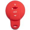 Lage Guscio in Silicone per Telecomando Mini Cover Chiave 4 tasti (vedere compatibilità nelle foto) per Cooper One Cooper S Cooper D Cooper SD Clubman John Cooper Works Countryman Cabrio (ROSSO)