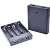 ENEWSTAR 2 supporti per batterie AA con porta USB, 2 custodie per batterie AA da 1,5 V ON/OFF (nero)