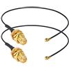 YILIANDUO 2 Pezzi 17cm Antenna WiFi Montaggio U.FL Cavo 1.13mm RP-SMA Femmina a U.FL/IPX Prolunga Antenna Coassiale WiFi avo per Intel M.2 NGFF Interfaccia Scheda Rete Wireless Adattatore WiFi