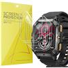 Blueshaweu Pellicola protettiva compatibile con BAMBOOINN 2,02 Smartwatch da uomo C28, HD trasparente, pellicola protettiva flessibile in TPU [6 pezzi] compatibile con smartwatch BAMBOOINN C28