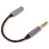 Jectse Cavo Adattatore per Cuffie Bilanciato Maschio da 4,4 Mm a Femmina da 3,5 Mm Cavo OFC Convertitore Stereo Alto con Placcatura in Oro, Resistente All'usura