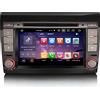 Erisin Android 14 8-Core 4GB+64GB Autoradio GPS Navigatore per FIAT BRAVO Lettore DVD IPS Schermo tattile Supporti Bluetooth 5.0 Senza fili CarPlay Android Auto WiFi DSP RDS CANbus DAB+Radio