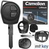 mt key Telecomando radio per auto, 1 custodia + 1 tastiera, 1 pezzo fisso HU133R, 1 batteria CR1620, compatibile con Opel Suzuki Nissan