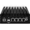 MOGINSOK 2.5GbE Linux Firewall Micro Appliance Celeron N5105 4xIntel I225 Nic Firewall Router PC Barebone Nessun Ram SSD AES-NI
