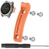 NovemFoal Paraurti protettivi di ricambio compatibili con Garmin Fenix 8/Tactix 8/Quatix 8, strisce anti-collisione con cacciavite e viti (Arancione, 47mm)