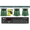 Prostore Italy IMPIANTO AUDIO DA GIARDINO PER ESTERNO TENUTA STAGNA IPX5 AMPLIFICATORE 4 CASSE