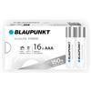 BLAUPUNKT AAA batterie alcaline, confezione da 16, per gli orologi a parete e telecomandi TV, LR03BPO/16CB