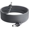 STARGEAR Starlink Mini Cable 16.4FT, cavo di alimentazione CC di ricambio per Starlink Mini Barrel Jack cavo di ricarica impermeabile esterno grigio (5 m)