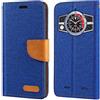 Shantime Custodia Flip in Tessuto Oxford e Pelle PU Compatibile con Cubot KingKong 9, Cover Protettiva con Chiusura Magnetica e Tasche per Carte (Blu)