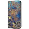 Mixroom - Custodia Cover Case a Libro per Huawei P20 PRO con Stand in Ecopelle Chiusura Magnetica Portafoglio Parte Interna in TPU Morbida Fantasia Mandala disegni oro 121