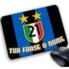 csm informatica Tappetino Mouse Pad Personalizzabile gadget compatibile per tifoso nerazzurro personalizzabile con tua frase o nome per internazionale campioni scudetto ecc