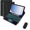 Generic Custodia con Tastiera per iPad Pro 10,5 2017 (A1701/A1709) - Tastiera Bluetooth Staccabile Retroilluminata 7 Colori, Trackpad Mouse, Alloggiamento S Pen, Sottile con Autosleep