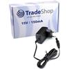 Trade-Shop Alimentatore 15 V 0,15 A compatibile con Black & Decker Dustbuster DVA315 DVA315J DVA315JF DVA320J DVA325JP WDA315 WDA315J WDA320J