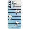 LA CASA DE LAS CARCASAS Snoopy - Custodia ufficiale per OPPO Reno6, Snoopy Stripes per proteggere il tuo cellulare, custodia per OPPO in silicone flessibile con licenza ufficiale Snoopy