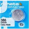 Best Price Square (Renata) battery 386 (SR 43 Watt) argento 1,55 V (Swiss made)